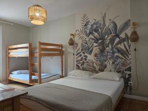 Postel nebo postele na pokoji v ubytování Hotel Le Centre