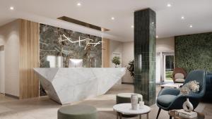 Hotel Lydia的休息区
