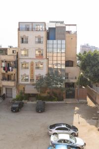 El edificio en el que está el hotel
