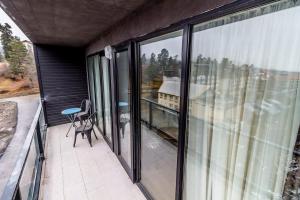 Balkón nebo terasa v ubytování Bakuriani Art Hotel apartament