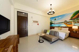 Letto o letti in una camera di BeautyFlower Cottage