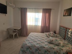 NN Residence Tabarka客房内的一张或多张床位
