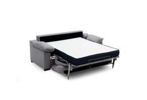 a bed frame with a mattress on a white background at Piso PLAYA CANGAS CENTRO in Cangas de Morrazo +42 photos