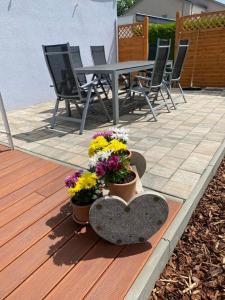 Patio nebo venkovní prostory v ubytování ULMA Residenz Peine