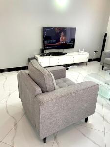 TV a/nebo společenská místnost v ubytování Prime nest properties