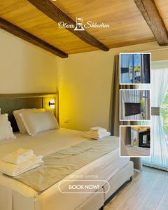 Postel nebo postele na pokoji v ubytování Oborri Shkodran Boutique Hotel