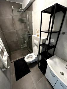 Koupelna v ubytování Tâmpa Cozy Hideaway