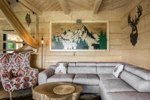 Χώρος καθιστικού στο Chatka Niedźwiadka