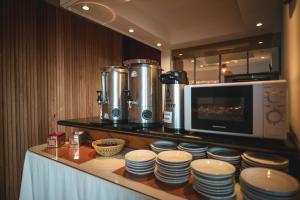 Kuchyň nebo kuchyňský kout v ubytování Hotel Carlos Paz