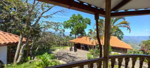 a view of a house from a balcony at Casa Santa Rosilla in Lamas +15 photos