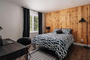 Postel nebo postele na pokoji v ubytování Chalet Ankoay - Relaxation Nature & Private Spa