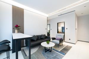 Shenzhen Shatoujiao Subway Station Apartment Hotel休息區