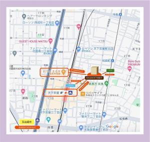 大阪天下茶屋 三好吉房的城市地图的贴近