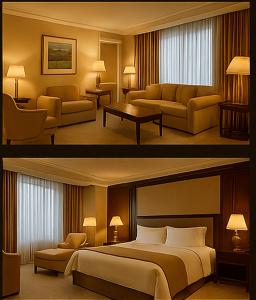 Posteľ alebo postele v izbe v ubytovaní Piccalilli Hotel and suites