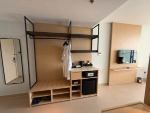 Dapur atau dapur kecil di Arena Cam Ranh Seaview - Near Airport