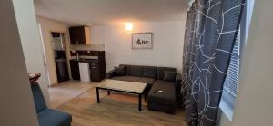 a living room with a couch and a table at Apartment Djokic in Sutomore