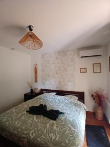 Postel nebo postele na pokoji v ubytování Chambre d'hôte Amouratcha