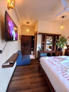 TV a/nebo společenská místnost v ubytování The Corbin Guest House