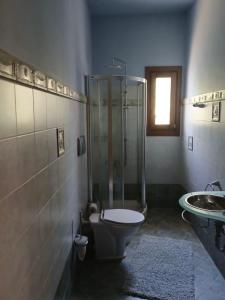 Koupelna v ubytování Cottage in Kalikri-Loutro area