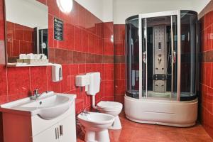 Koupelna v ubytování Hotel Aby Baile Felix