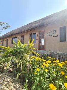 a building with yellow flowers in front of it at The Cottage Core Village in Borās +14 photos
