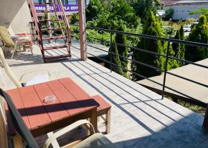Balkón nebo terasa v ubytování Vila Stefan Pescarusului Costinesti