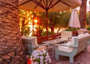 Гостиная зона в Hotel Molyvos I