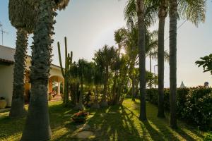 A garden outside Temenos Villa by Ortigiaapartments