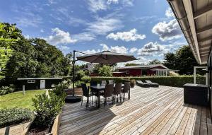 A garden outside Lovely Home In Haderslev With Wifi
