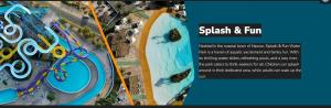 an aerial view of the splash and fun park at Violet Apartments in Msida
