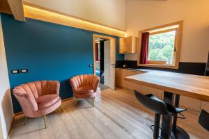 Posezení v ubytování Bazzario Loft