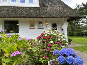 Zahrada ubytování Endreihenhaus in Keitum mit Badewanne und Grossem Garten