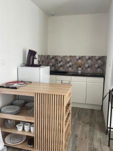 Dapur atau dapur kecil di Studio proche La Rochelle