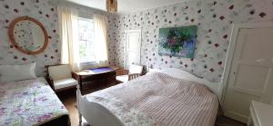 Postel nebo postele na pokoji v ubytování Hus Sjögläntan
