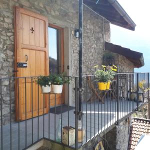 Balkón nebo terasa v ubytování Rustico Lago di Como b&b