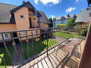 Balkón nebo terasa v ubytování Pokoje Gościnne AMBER