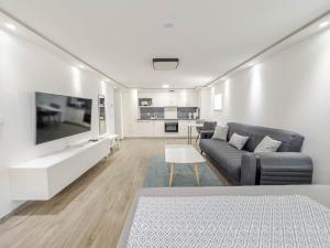 TV a/nebo společenská místnost v ubytování Wohnung in Egelsbach