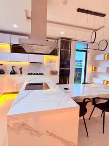 Luxurious 5BR Villa with Private Pool, Lekki Lagos的厨房或小厨房