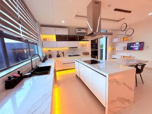 Luxurious 5BR Villa with Private Pool, Lekki Lagos的厨房或小厨房