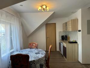 Kuchyň nebo kuchyňský kout v ubytování Apartments Zupan