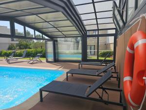 A piscina localizada em Casa da Torre - Viseu ou nos arredores