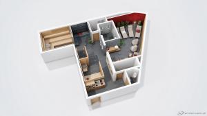 Půdorys ubytování Hotel Post