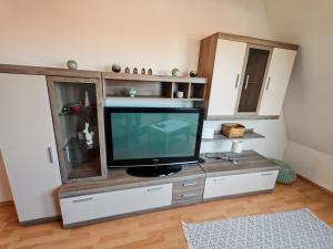 TV a/nebo společenská místnost v ubytování White Apartment