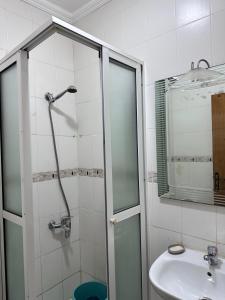 Koupelna v ubytování Apartment for rent