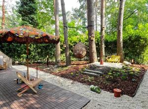 Zahrada ubytování Five Trees Forest Home