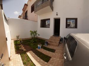 a car parked in front of a house at Beach Front Villa in Souira Guedima