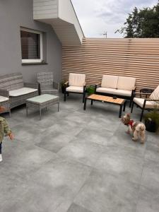 Balkón nebo terasa v ubytování Pokoje I Apartamenty Polna 19