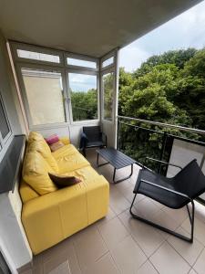 Χώρος καθιστικού στο Apartament Spacerowa blisko morza