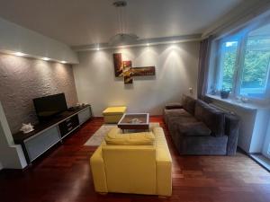 Μια τηλεόραση ή/και κέντρο ψυχαγωγίας στο Apartament Spacerowa blisko morza