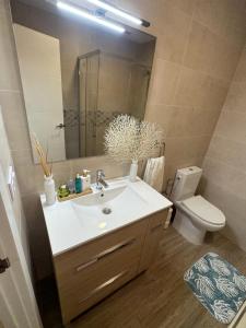 Koupelna v ubytování Chalets Paraíso Playa de Mazagón